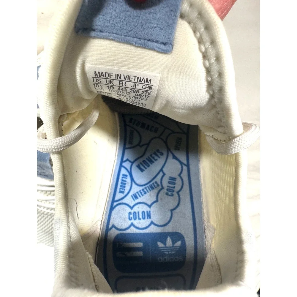 Adidas x Pharrell Williams Tennis Hu White & Blue BY8718 Mens Sneakers